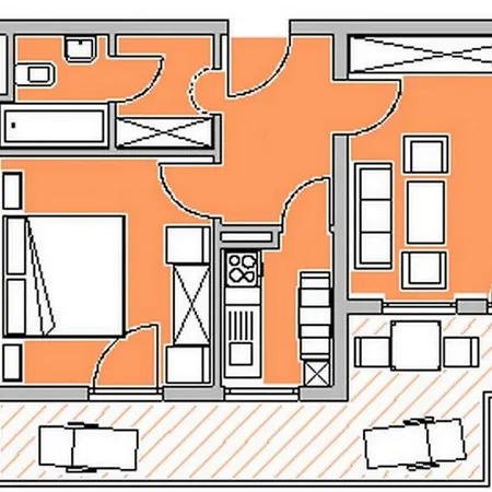 Ferienwohnung Zenostrasse 5 Fewo 7 Апартаменты *